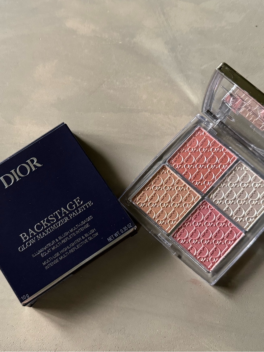 Dior Backstage Glow Maximizer Palette — 003 Pearly Peach Glow